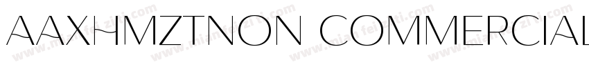 AaXHMZTNon CommercialUse字体转换